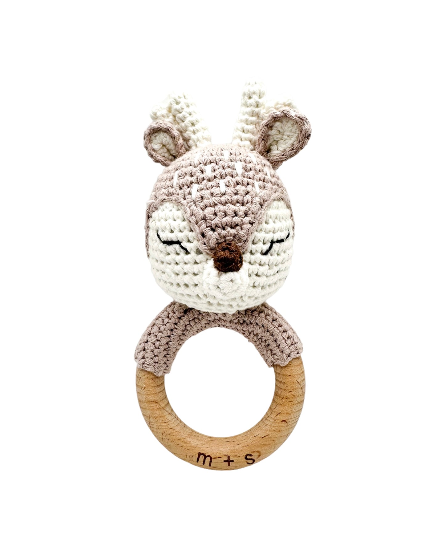 Deer Hand Crochet Rattle